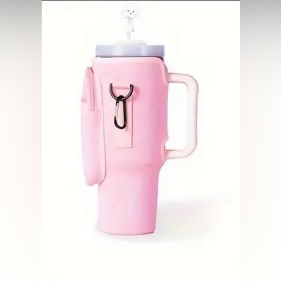Insulated Water Cup Holder for 40oz Tumbler in Pink - Picture 2 of 3